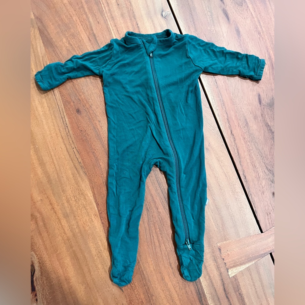 Emerald Green Kyte Footie 0-3 months